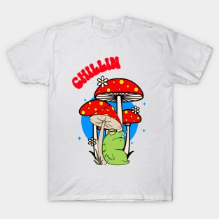 Chilling Funny Frog T-Shirt